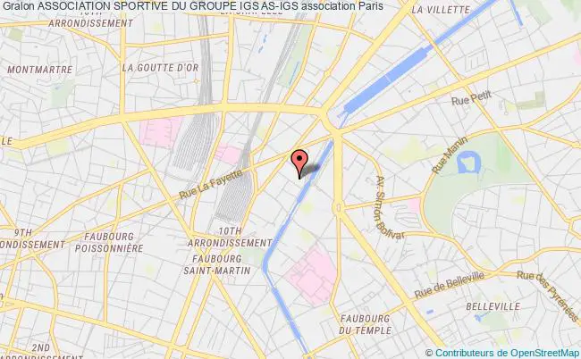 plan association Association Sportive Du Groupe Igs As-igs Paris