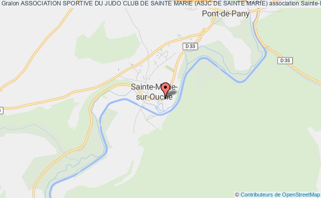 plan association Association Sportive Du Judo Club De Sainte Marie (asjc De Sainte Marie) Sainte-Marie-sur-Ouche