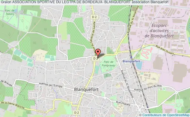 plan association Association Sportive Du Legtpa De Bordeaux- Blanquefort Blanquefort