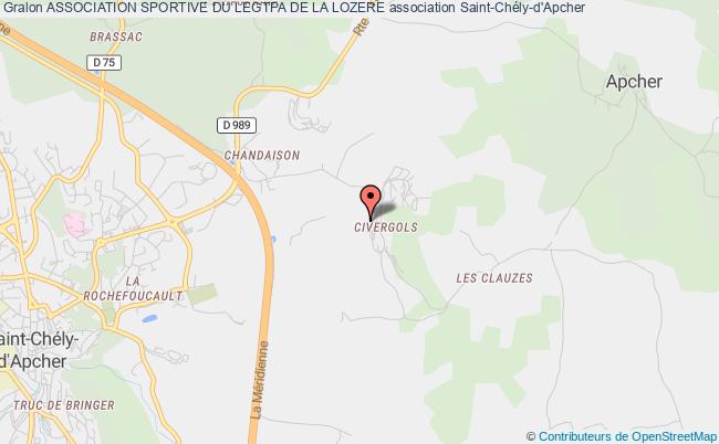 plan association Association Sportive Du Legtpa De La Lozere Saint-Chély-d'Apcher