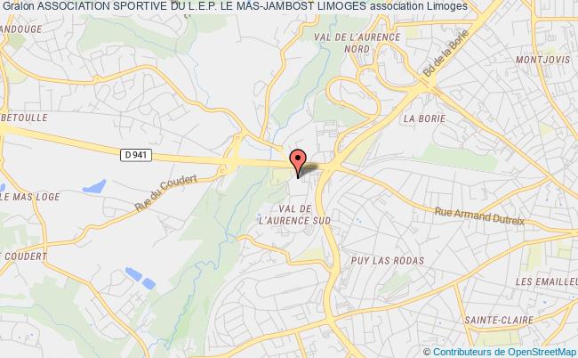 plan association Association Sportive Du L.e.p. Le Mas-jambost Limoges Limoges