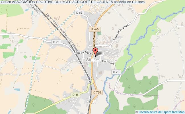 plan association Association Sportive Du Lycee Agricole De Caulnes Caulnes