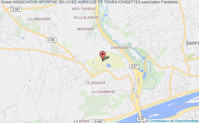 plan association Association Sportive Du Lycee Agricole De Tours-fondettes Fondettes