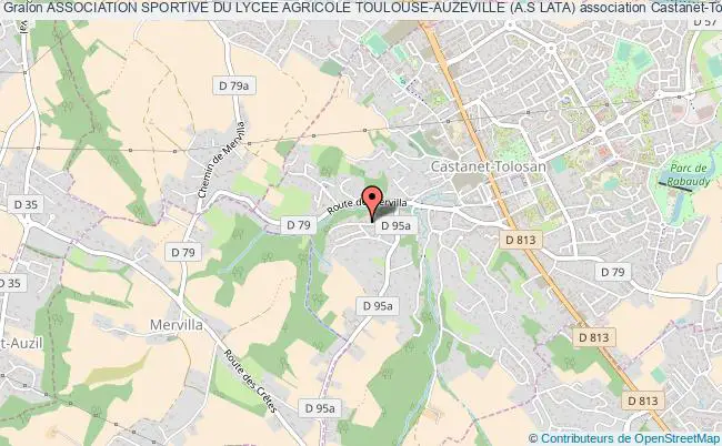 plan association Association Sportive Du Lycee Agricole Toulouse-auzeville (a.s Lata) Castanet-Tolosan Cedex