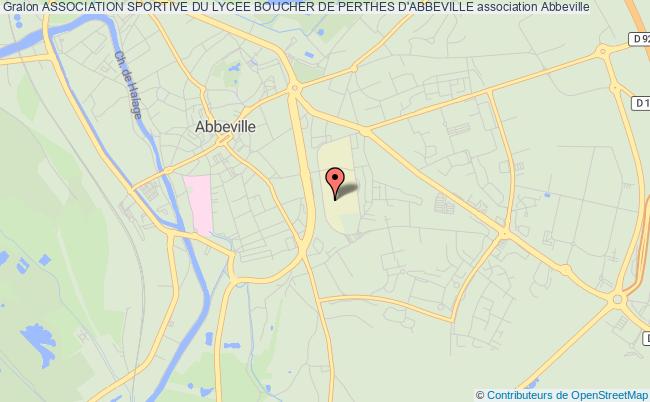 plan association Association Sportive Du Lycee Boucher De Perthes D'abbeville Abbeville