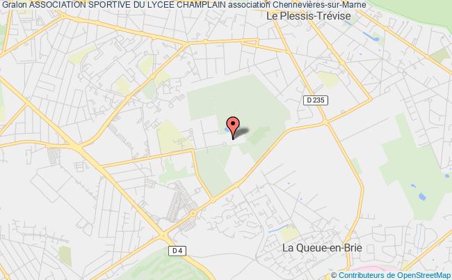 plan association Association Sportive Du Lycee Champlain Chennevières-sur-Marne