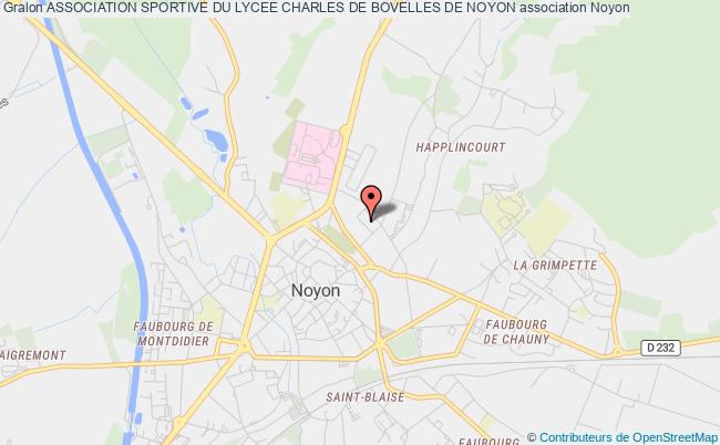 plan association Association Sportive Du Lycee Charles De Bovelles De Noyon Noyon