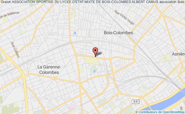 plan association Association Sportive Du Lycee D'etat Mixte De Bois-colombes Albert Camus Bois-Colombes