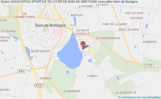 plan association Association Sportive Du Lycee De Bain-de-bretagne Bain-de-Bretagne