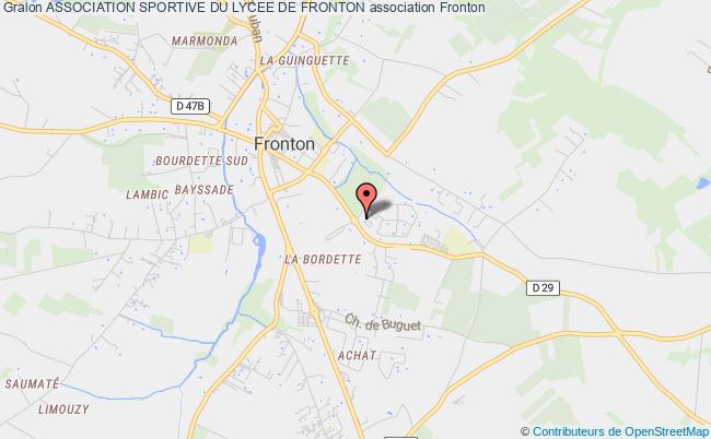 plan association Association Sportive Du Lycee De Fronton Fronton