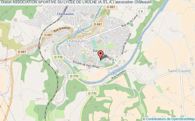 plan association Association Sportive Du Lycee De L'aulne (a.s.l.a.) Châteaulin
