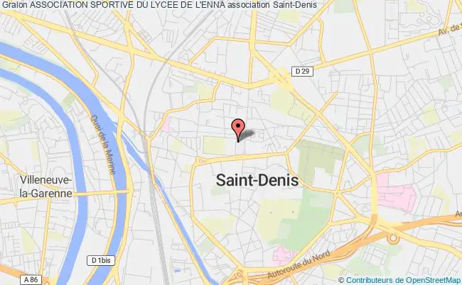 plan association Association Sportive Du Lycee De L'enna Saint-Denis