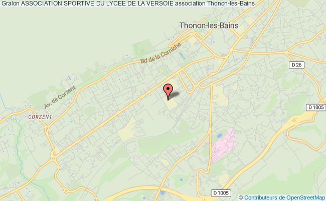 plan association Association Sportive Du Lycee De La Versoie Thonon-les-Bains