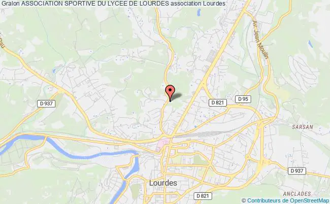 plan association Association Sportive Du Lycee De Lourdes Lourdes