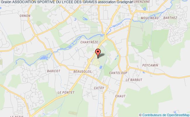plan association Association Sportive Du Lycee Des Graves Gradignan
