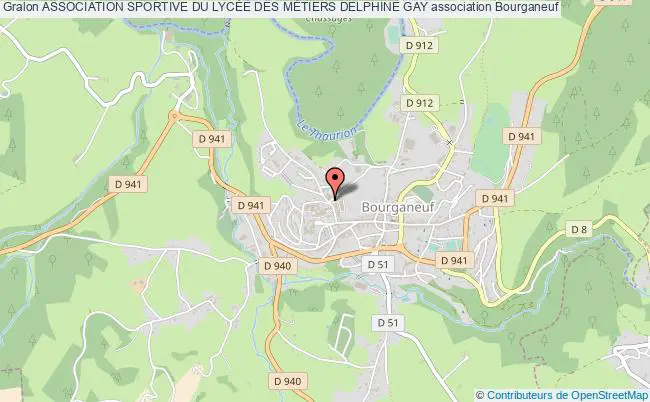 plan association Association Sportive Du LycÉe Des MÉtiers Delphine Gay Bourganeuf