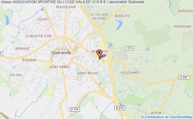 plan association Association Sportive Du Lycee Galilee (u.n.s.s.) Guérande