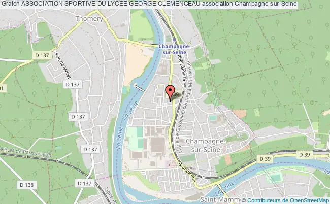 plan association Association Sportive Du Lycee George Clemenceau Champagne-sur-Seine