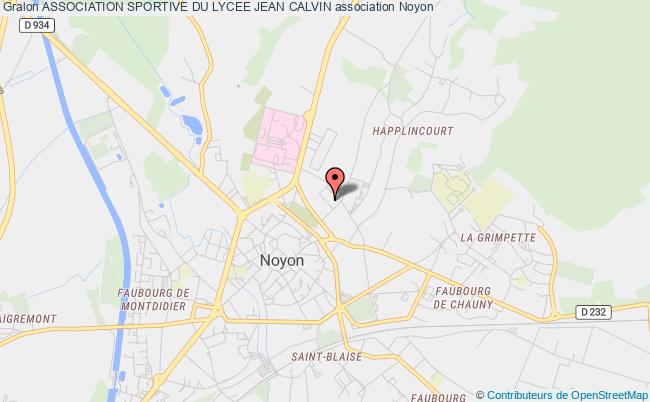 plan association Association Sportive Du Lycee Jean Calvin Noyon