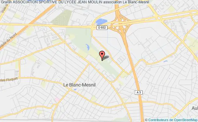 plan association Association Sportive Du LycÉe Jean Moulin Blanc-Mesnil