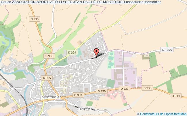 plan association Association Sportive Du Lycee Jean Racine De Montdidier Montdidier