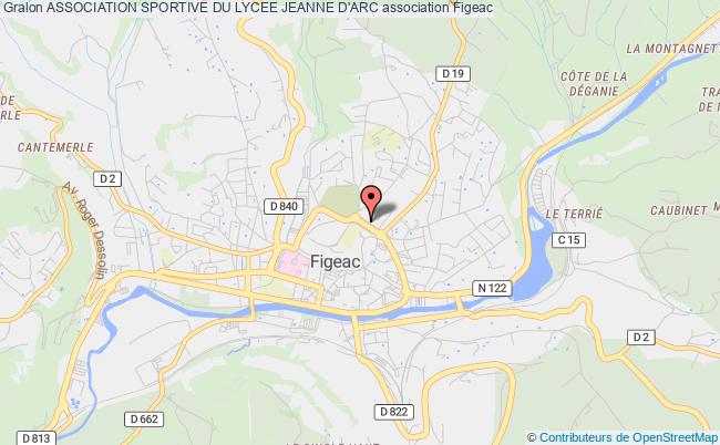 plan association Association Sportive Du Lycee Jeanne D'arc Figeac