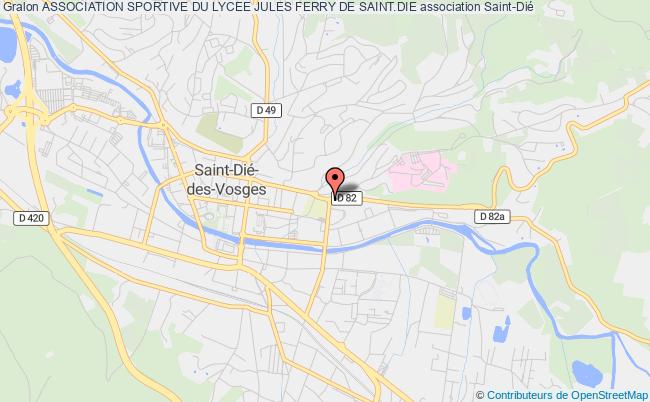 plan association Association Sportive Du Lycee Jules Ferry De Saint.die Saint-Dié-des-Vosges