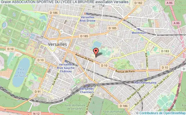 plan association Association Sportive Du Lycee La Bruyere Versailles