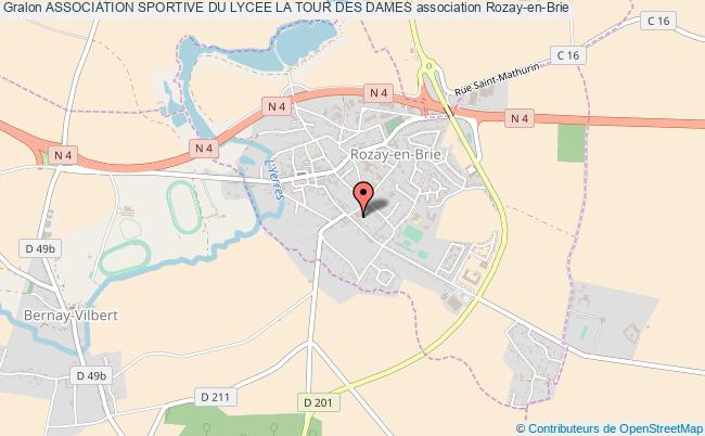 plan association Association Sportive Du Lycee La Tour Des Dames Rozay-en-Brie