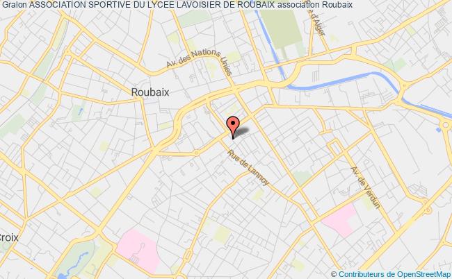 plan association Association Sportive Du Lycee Lavoisier De Roubaix Roubaix