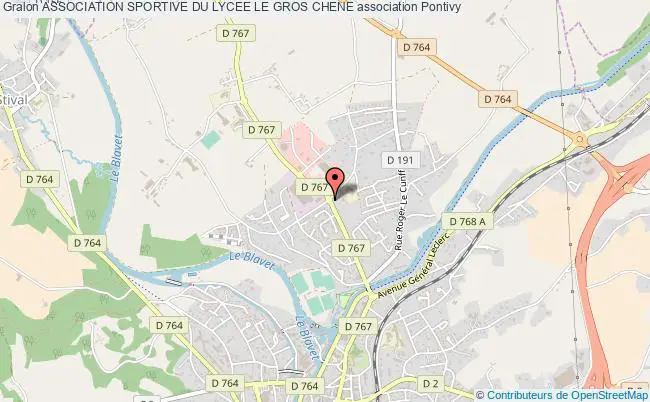 plan association Association Sportive Du Lycee Le Gros Chene Pontivy