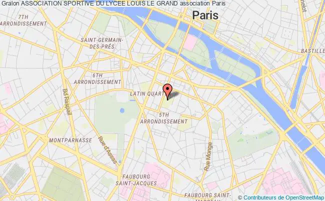 plan association Association Sportive Du Lycee Louis Le Grand Paris