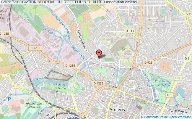 plan association Association Sportive Du Lycee Louis Thuillier Amiens