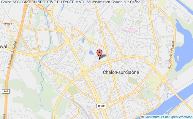 plan association Association Sportive Du Lycee Mathias Chalon-sur-Saône
