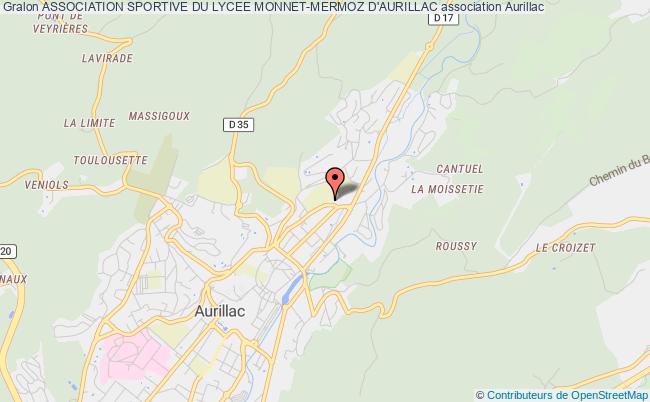 plan association Association Sportive Du Lycee Monnet-mermoz D'aurillac Aurillac