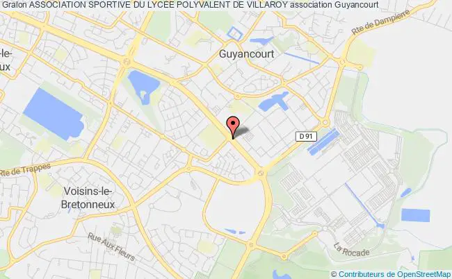 plan association Association Sportive Du Lycee Polyvalent De Villaroy Guyancourt