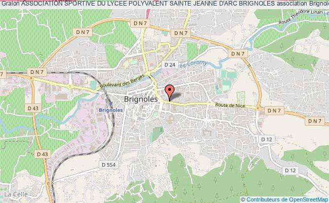 plan association Association Sportive Du Lycee Polyvalent Sainte Jeanne D'arc Brignoles Brignoles