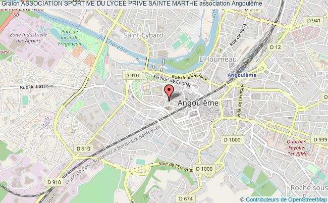 plan association Association Sportive Du Lycee Prive Sainte Marthe Angoulême