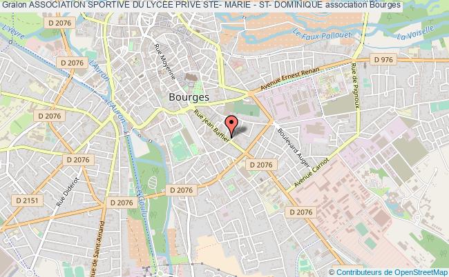 plan association Association Sportive Du Lycee Prive Ste- Marie - St- Dominique Bourges