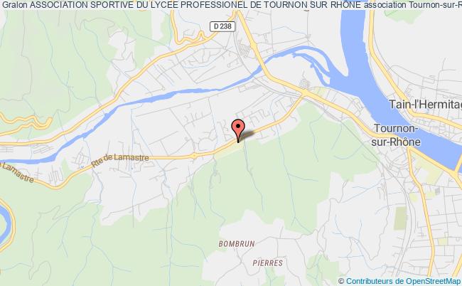 plan association Association Sportive Du Lycee Professionel De Tournon Sur RhÔne Tournon-sur-Rhône