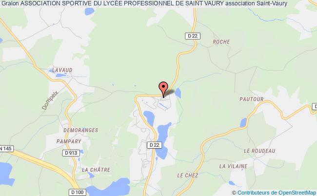 plan association Association Sportive Du LycÉe Professionnel De Saint Vaury Saint-Vaury