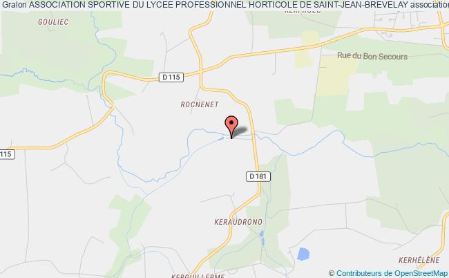 plan association Association Sportive Du Lycee Professionnel Horticole De Saint-jean-brevelay Saint-Jean-Brévelay