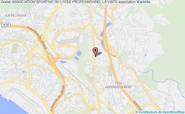 plan association Association Sportive Du Lycee Professionnel La Viste Marseille