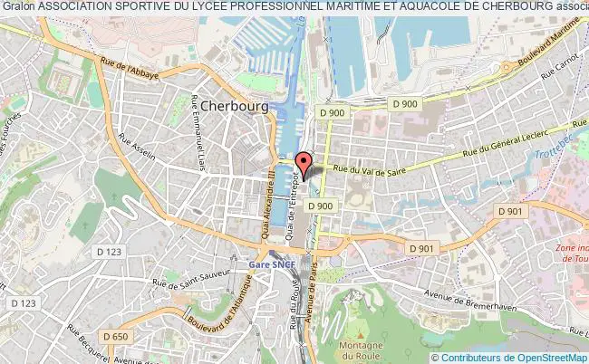 plan association Association Sportive Du Lycee Professionnel Maritime Et Aquacole De Cherbourg Cherbourg-Octeville