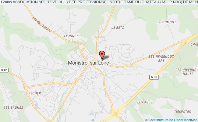 plan association Association Sportive Du LycÉe Professionnel Notre Dame Du ChÂteau (as Lp Ndc) De Monistrol Sur Loire Monistrol-sur-Loire