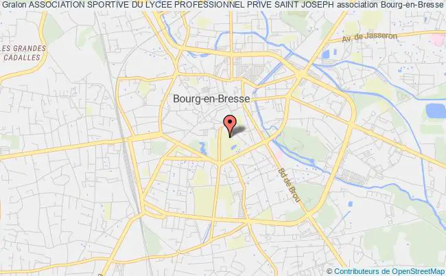 plan association Association Sportive Du Lycee Professionnel Prive Saint Joseph Bourg-en-Bresse