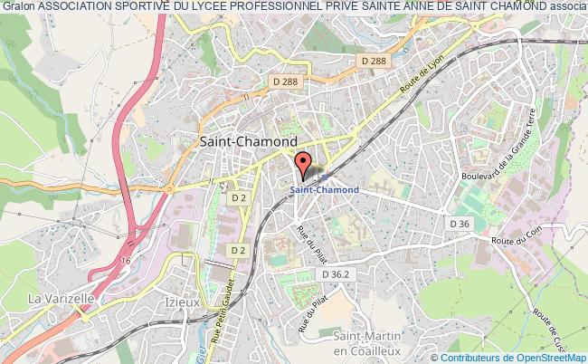 plan association Association Sportive Du Lycee Professionnel Prive Sainte Anne De Saint Chamond Saint-Chamond