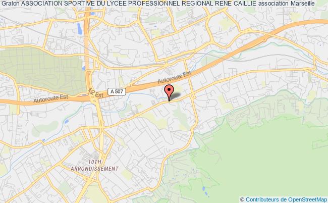 plan association Association Sportive Du Lycee Professionnel Regional Rene Caillie Marseille