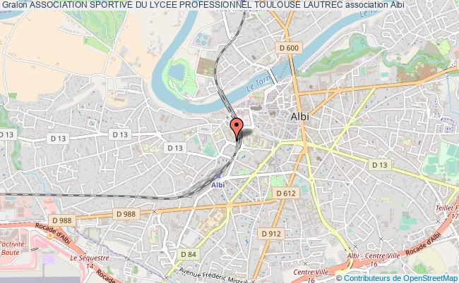 plan association Association Sportive Du Lycee Professionnel Toulouse Lautrec Albi