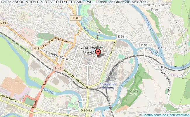 plan association Association Sportive Du Lycee Saint-paul Charleville-Mézières